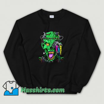 Awesome Futuristic Zombie Scary Monster Sweatshirt