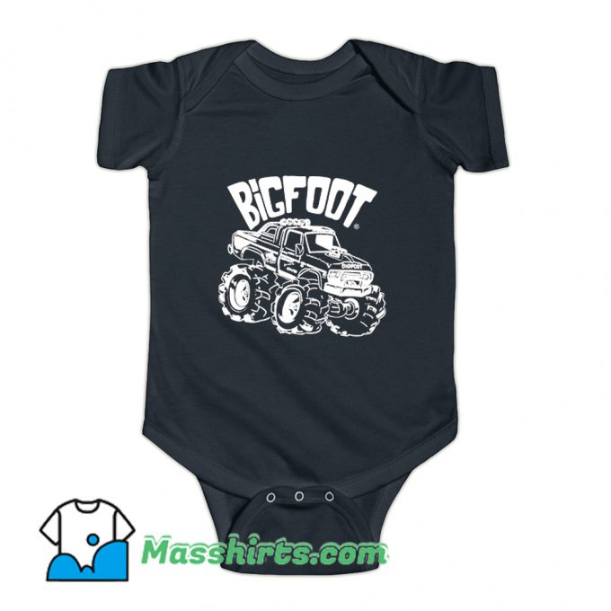 Cartoon Bigfoot Funny Baby Onesie