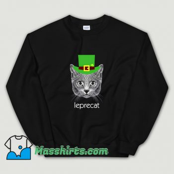 Cheap Leprechaun Cat St Patricks Day Sweatshirt