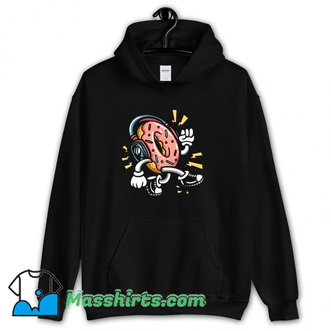 Classic Donuts Walking Music Hoodie Streetwear