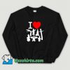 Classic I Love Inflatables Red Heart Sweatshirt