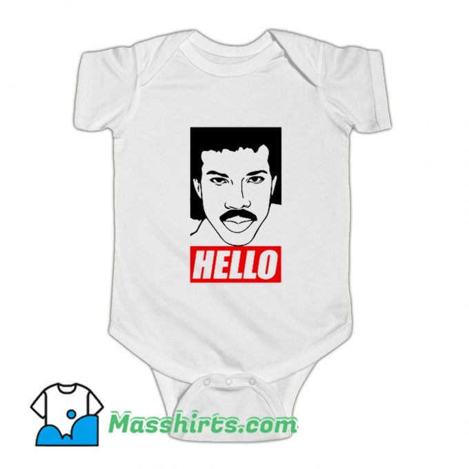 Classic Lionel Richie Hello Baby Onesie