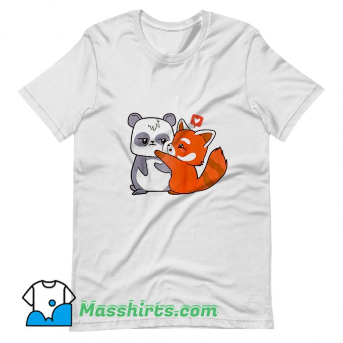 Classic Love Giant Panda Bamboo Bear T Shirt Design