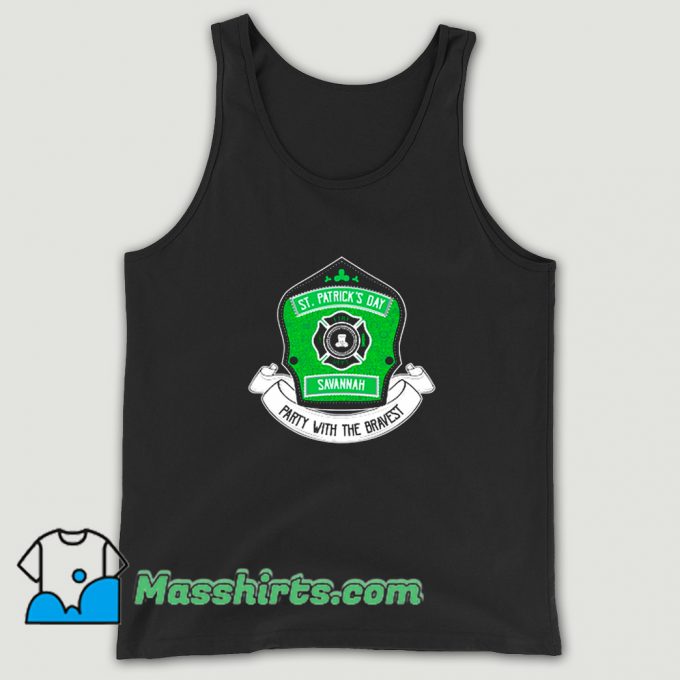 Classic Savannah Georgia Firefighter Tank Top