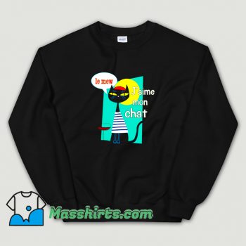 Cool French Cat Sweatshirt