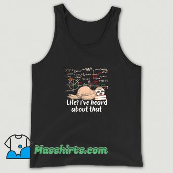 Cool Sloth Mathematician Math Lovers Tank Top