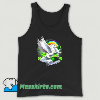 Cool St Patricks Day Lepricorn Unicorn Leprechaun Tank Top