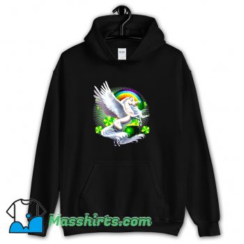 Cute St Patricks Day Lepricorn Unicorn Leprechaun Hoodie Streetwear