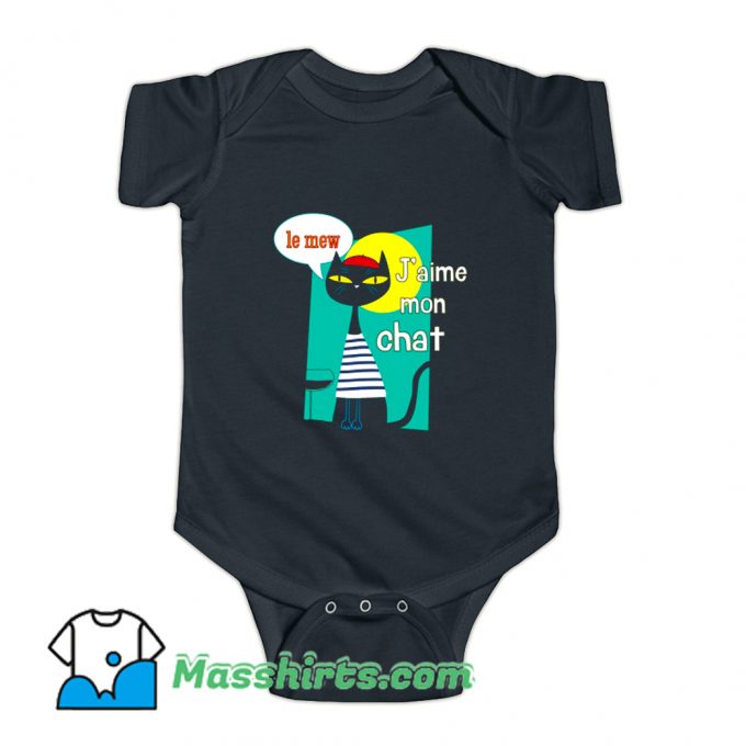 French Cat Baby Onesie