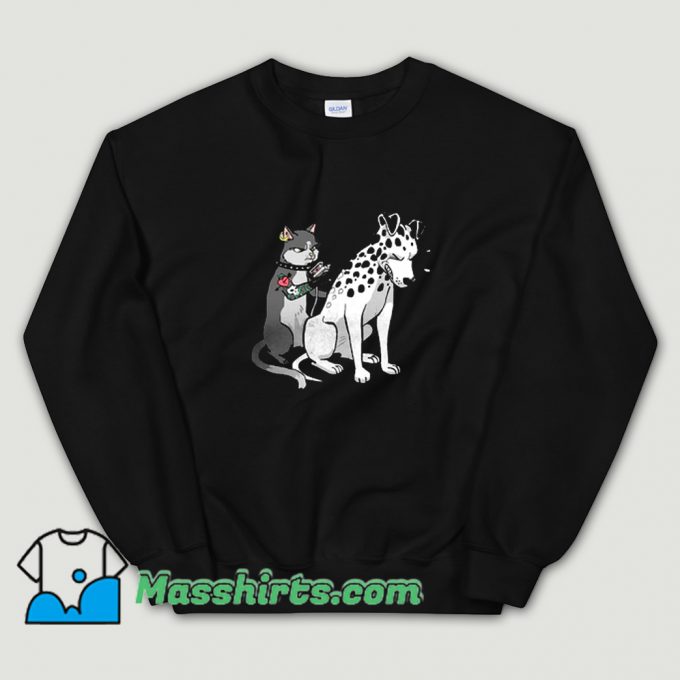 Funny Dog Tattoo Cat Inked Dalmatian Sweatshirt