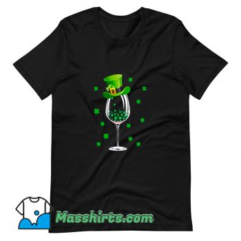 Funny St Patricks Day Wine Irish Shamrock T Shirt Design