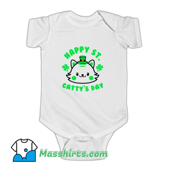 Happy St Cattys Day Baby Onesie