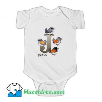 J Is For Junco Bird Lover Baby Onesie