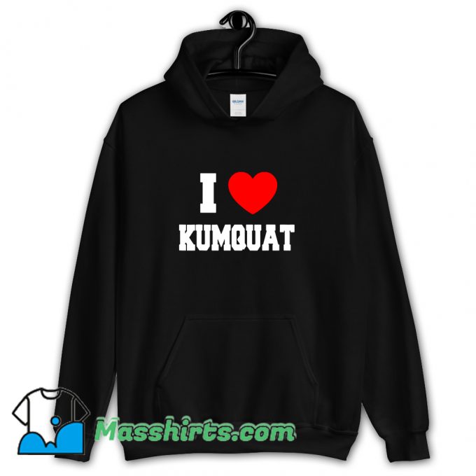 New I Love Kumquat Red Heart Hoodie Streetwear