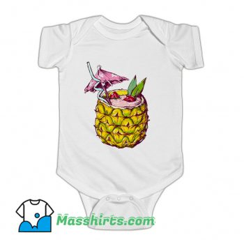Pineapple Drink Summer Baby Onesie