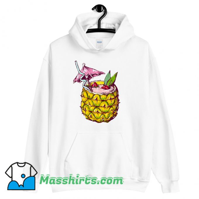 Pineapple Drink Summer Hoodie Streetwear