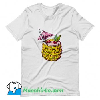 Pineapple Drink Summer T Shirt Design