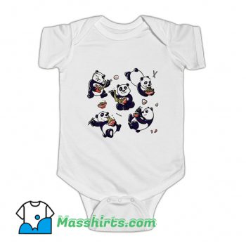 Ramen Pandas Japanese Food Baby Onesie