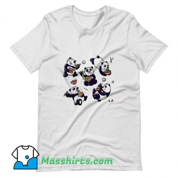 Ramen Pandas Japanese Food T Shirt Design