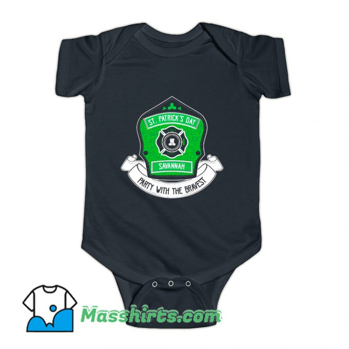 Savannah Georgia Firefighter Baby Onesie