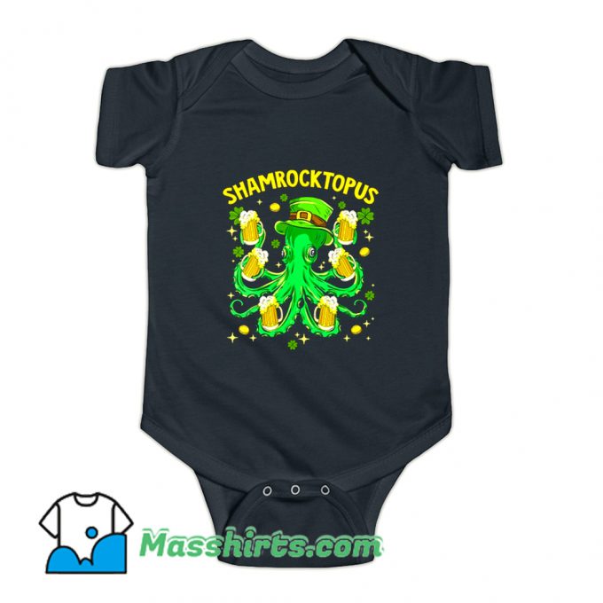 Shamrocktopus St Patricks Day Baby Onesie