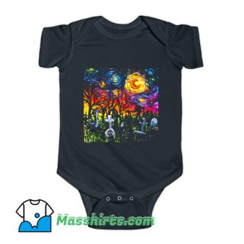 Starry Night Of The Living Dead Baby Onesie