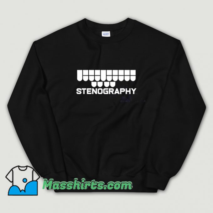 Stenography Costume Stenographer Sweatshirt