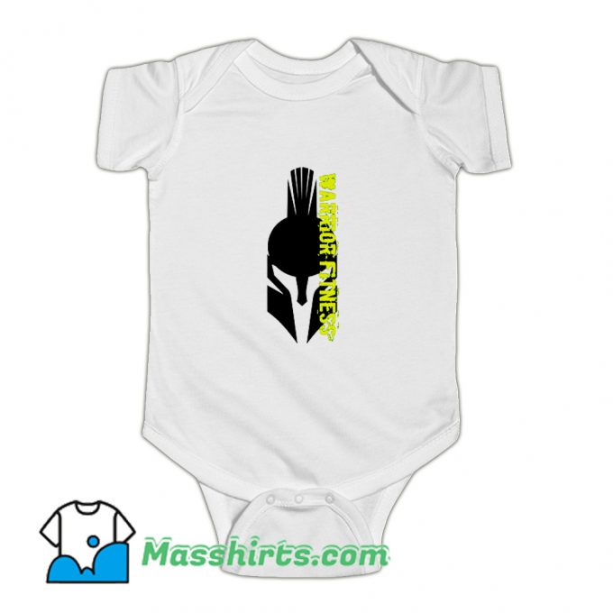 Warrior Fitness Bodybuilding Baby Onesie