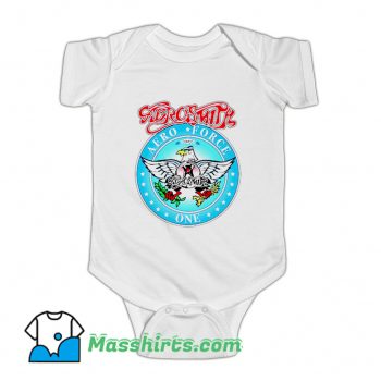 Aerosmith Aero Force One Logo Baby Onesie