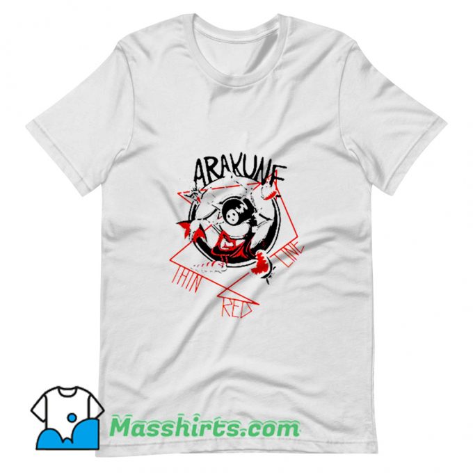 Arakune Inked Thin Red Line T Shirt Design