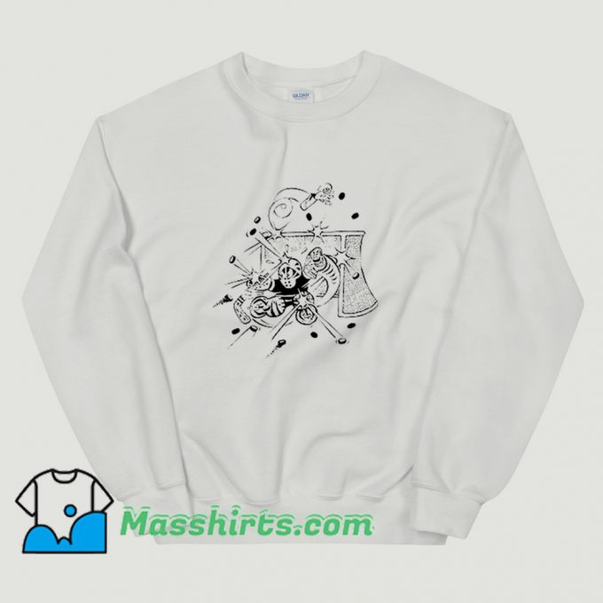 Awesome Small Saves Hockey Goalie Pucks Sweatshirt