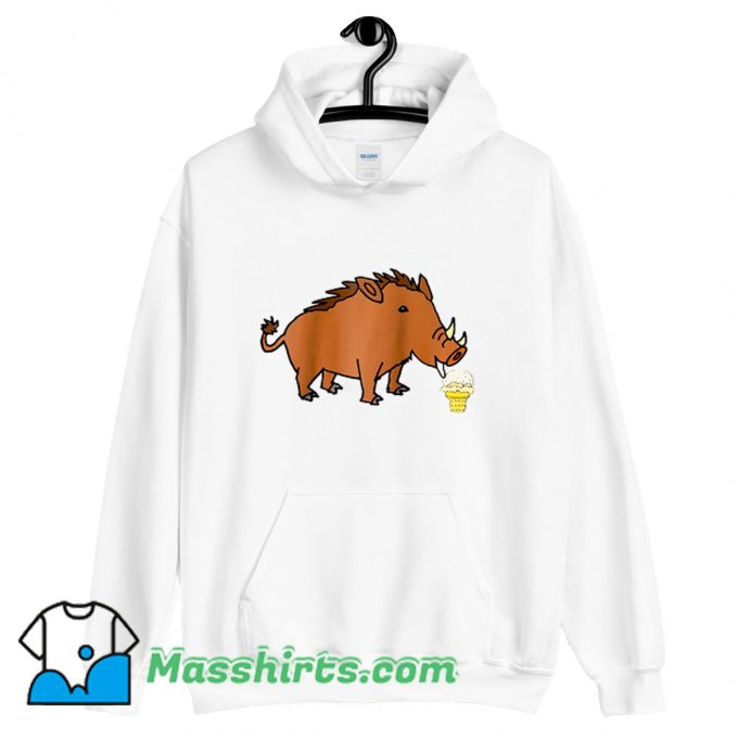 Best Feral Hog Eating Ice Cream Hoodie Streetwear