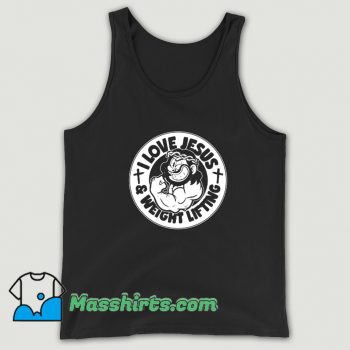 Best I Love Jesus Weight Lifting Tank Top
