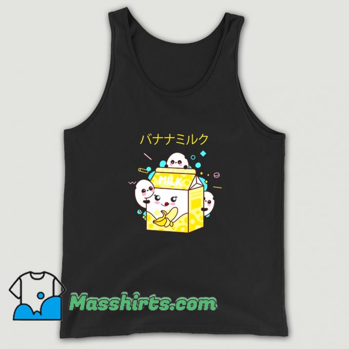 Best Kawaii Banana Milk Shake Tank Top