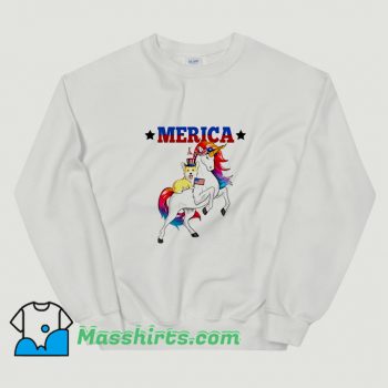 Best Merica Corgi Dog Unicorn Usa Sweatshirt