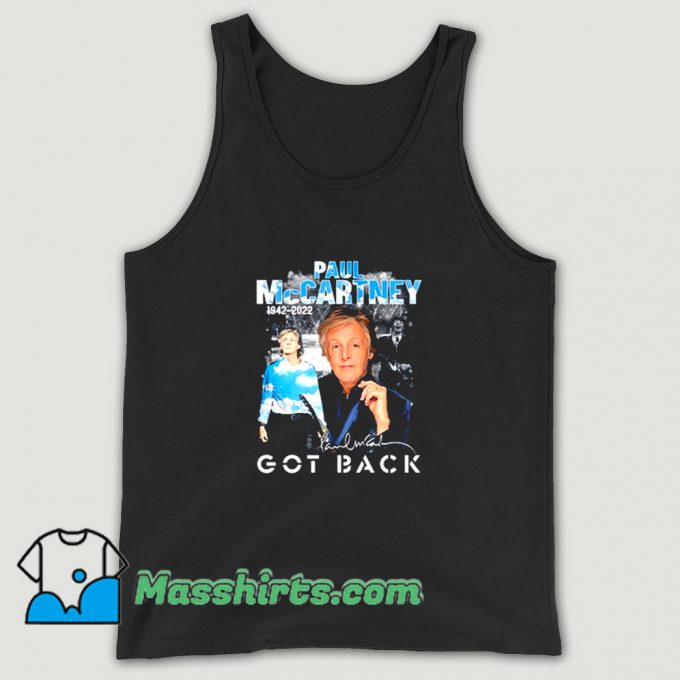 Best Paul Mccartney Got Back Tour Tank Top