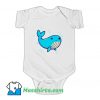 Blue Whale Cartoon Animal Baby Onesie