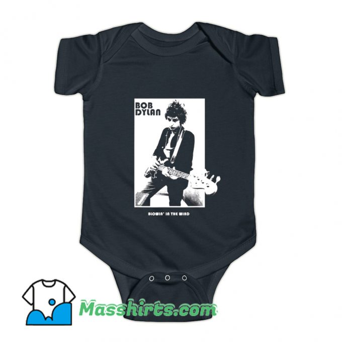 Bob Dylan Bass Photo Baby Onesie