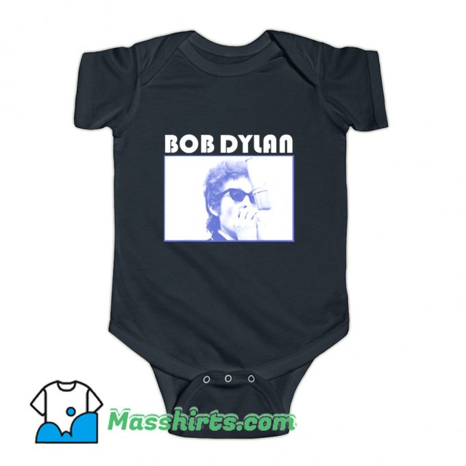 Bob Dylan Harmonica Microphone Baby Onesie