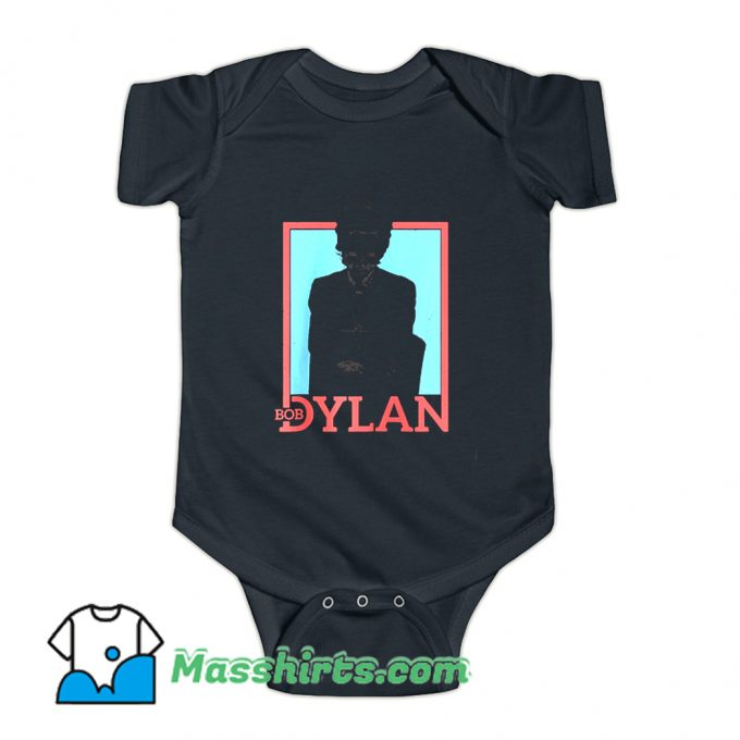 Bob Dylan Outline Baby Onesie