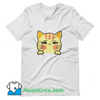 Cartoon Kitten Animal Sneaky Cat T Shirt Design