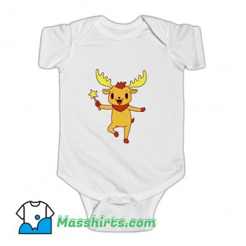 Cartoon Moose Adorable Baby Onesie