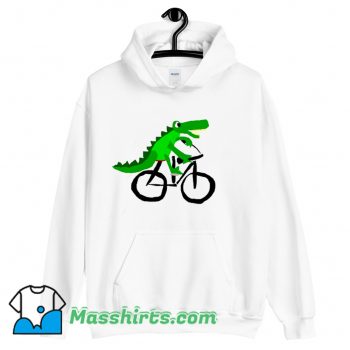 Cheap Alligator Riding Bicycle Hoodie Streetwear