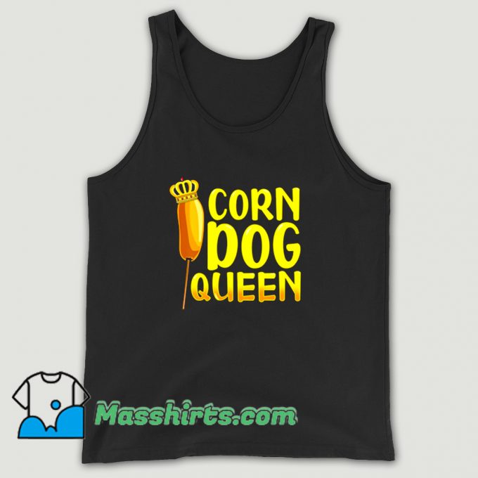 Cheap Corn Dog Queen Tank Top