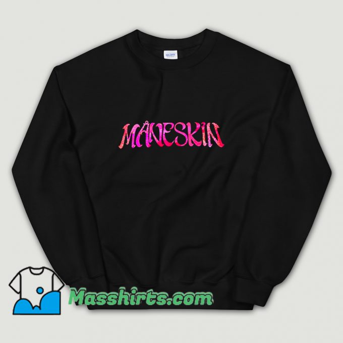 Cheap Maneskin Italian Rock Band Pink Sweatshirt