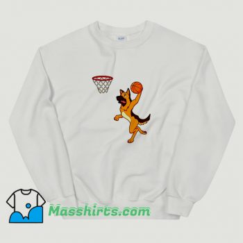 Cheap Shepherd Dog Playing Basketball Sweatshirt
