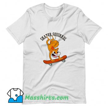 Cheap Skater Squirrel Skateboard T Shirt Design