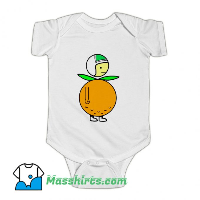 Citronaut Cartoon Mascot Baby Onesie