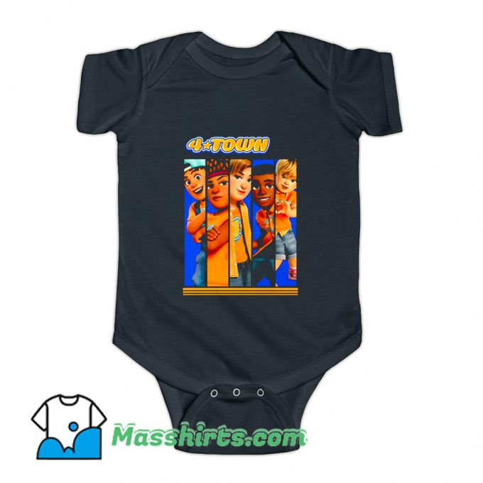 Classic 4 Town Turning Red Cartoon Baby Onesie