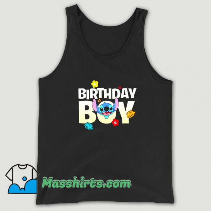 Classic Cartoon Lilo Stitch Birthday Boy Tank Top